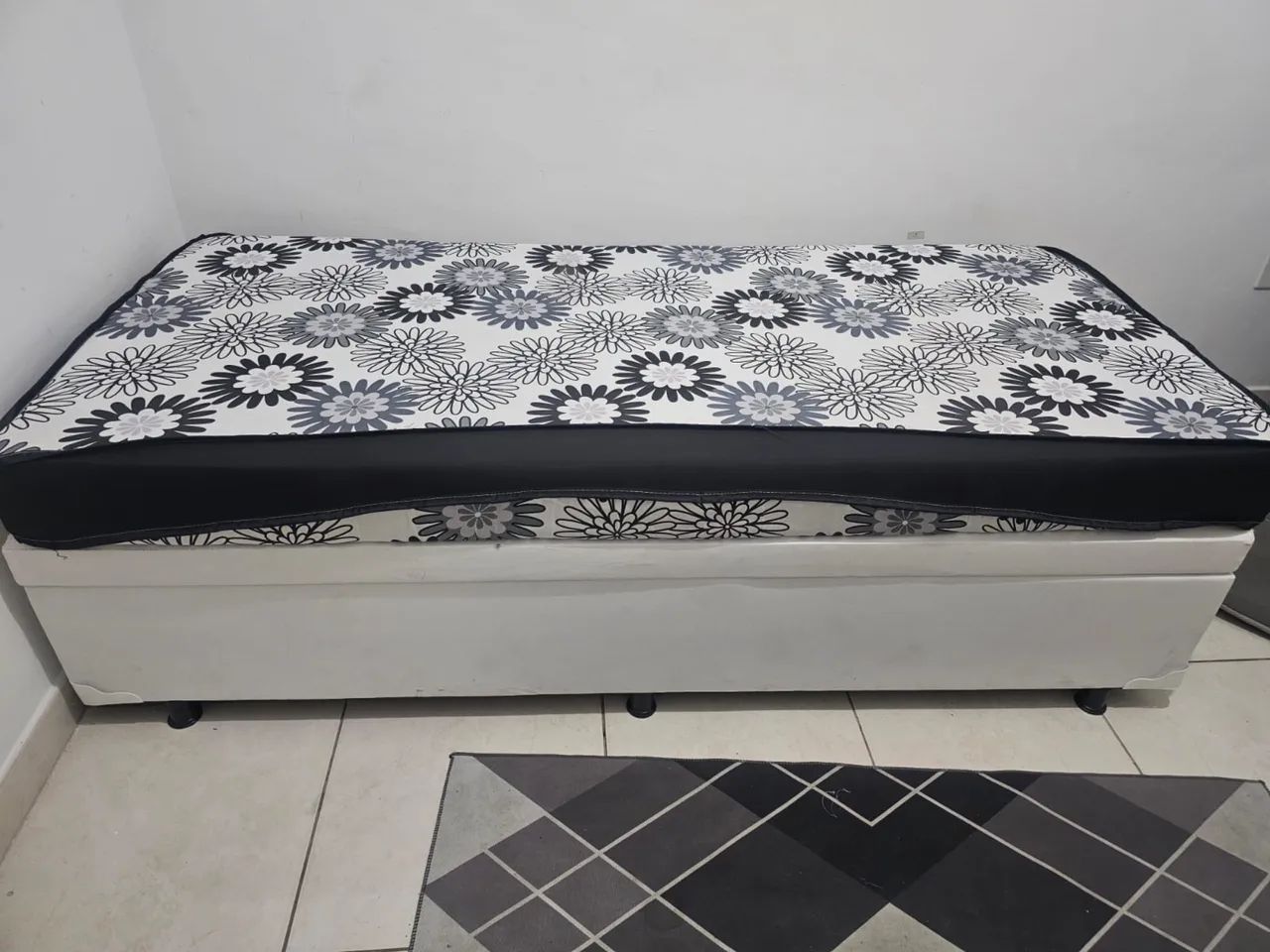 Cama solteiro box baú 