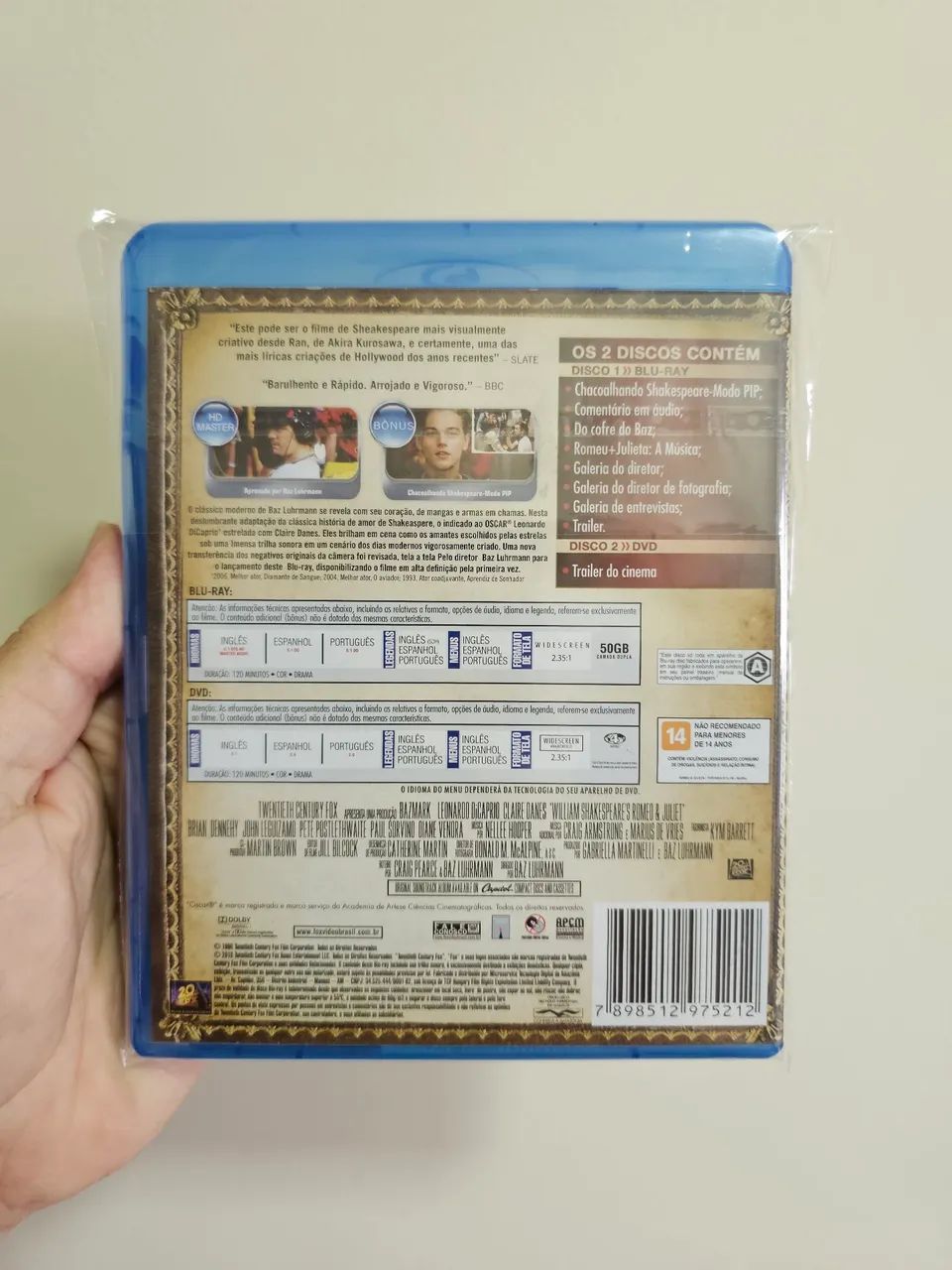 Romeu e Julieta (Blu-ray e DVD) Raro - Foto 2
