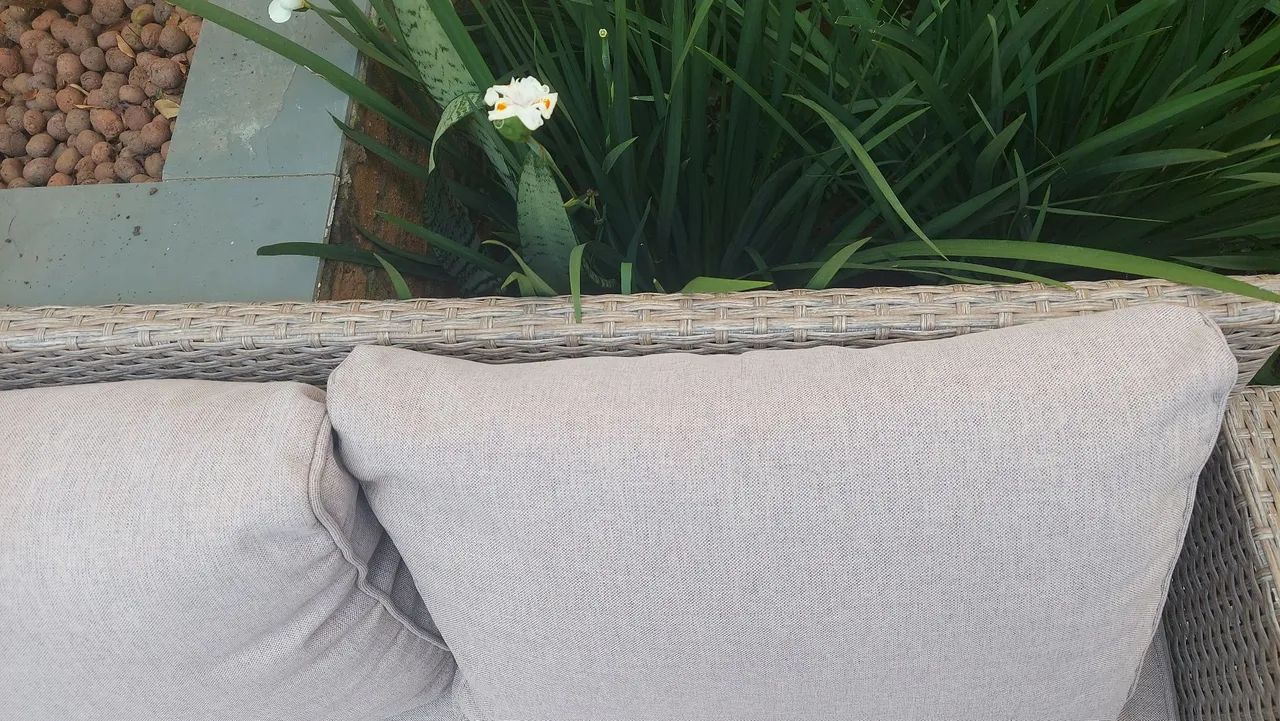 Conjunto de sofá em L para jardim - Foto 4