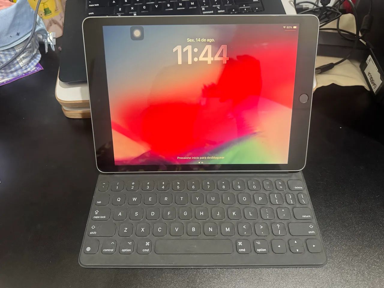 iPad 9 64Gb silver com Apple teclado