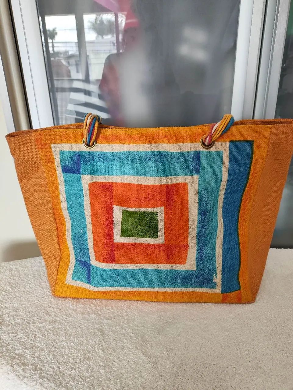 Bolsa de praia em juta