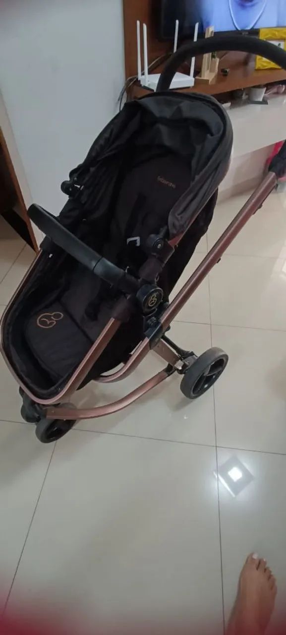 Carrinho de bebê Galzerano berço Moisés e bebê conforto  - Foto 2
