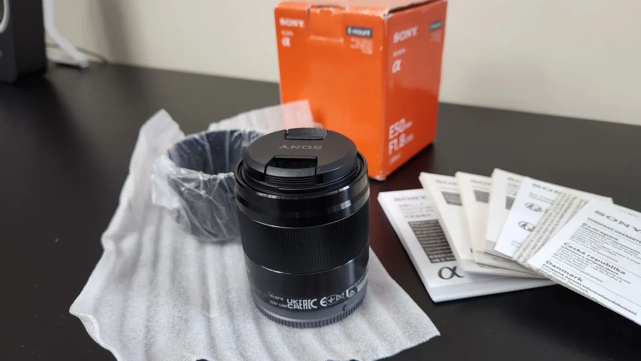 Lente Sony E 50 mm F1.8 OSS retrato NOVA - Foto 2