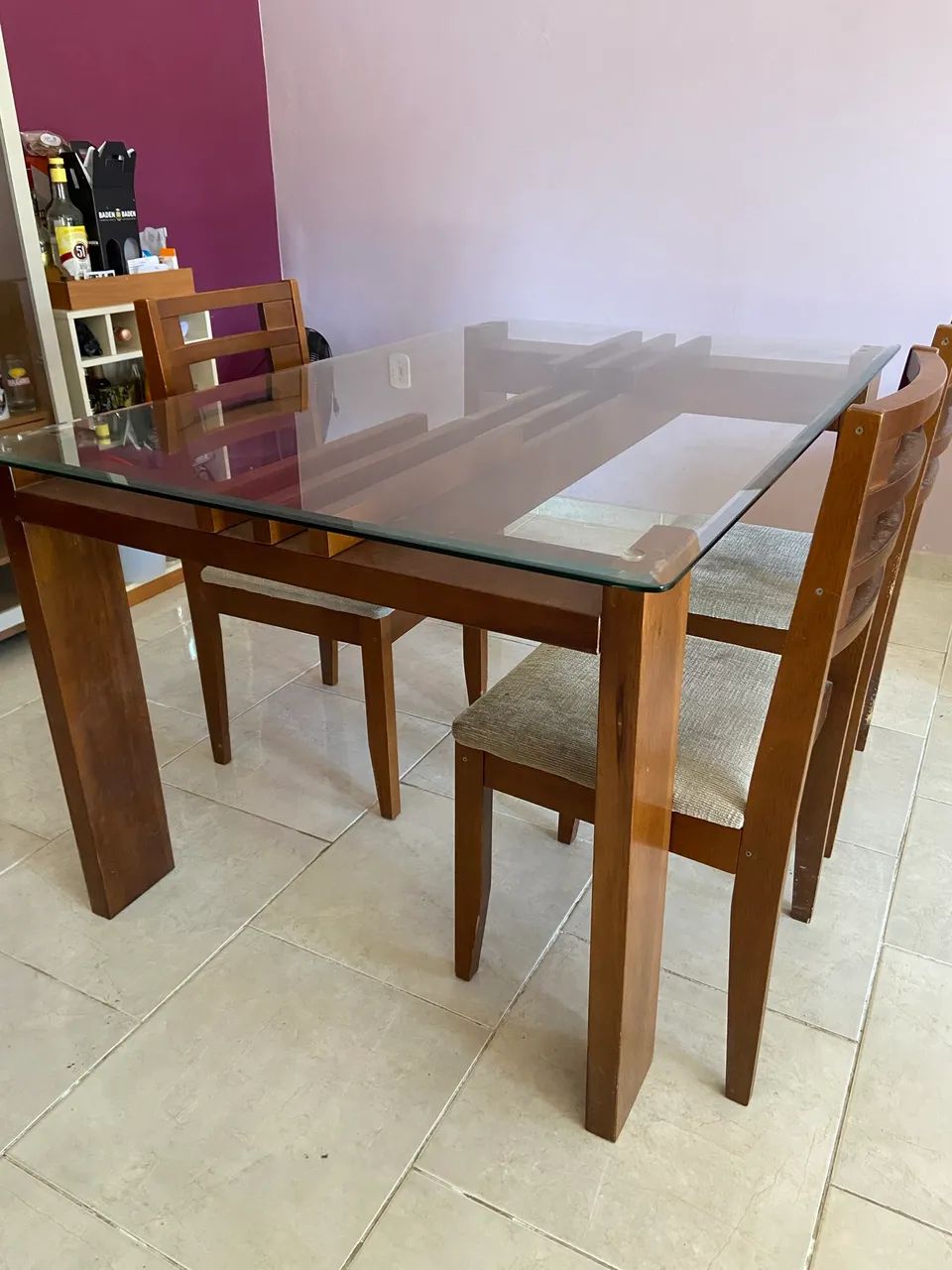 Mesa com Tampo de Vidro - Foto 2