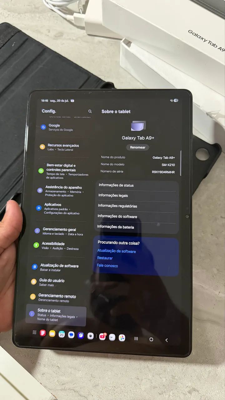 Galaxy Tab A9+ na garantia 