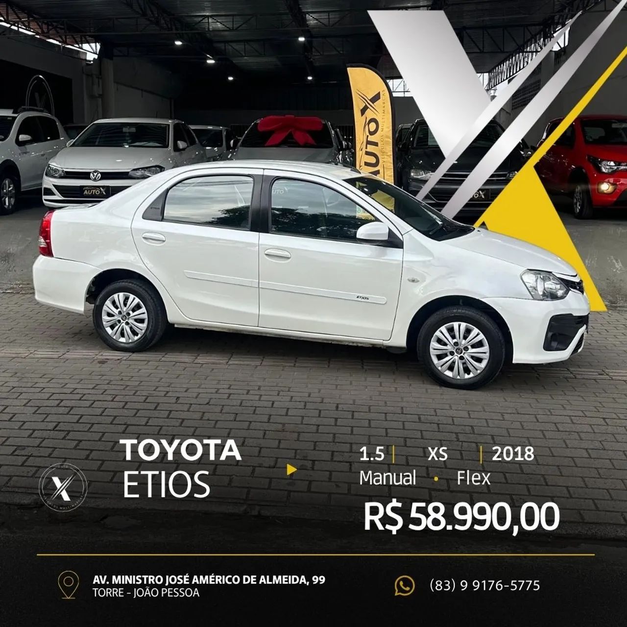 Toyota Etios ETIOS XS SEDAN1.5 FLEX 16V 4P MEC. 2018