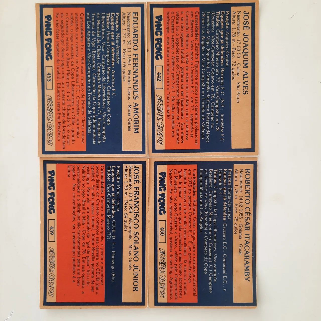 Futebol Cards Ping pong Cruzeiro  - Foto 2