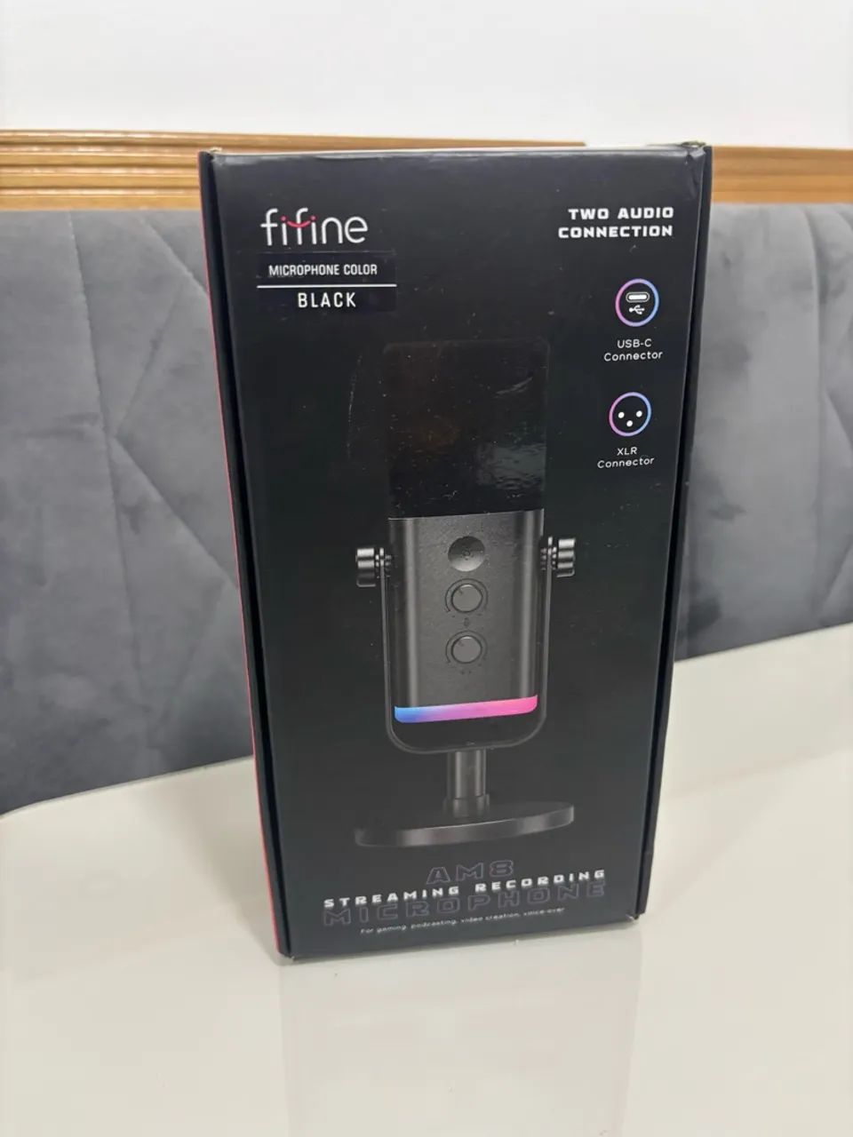MICROFONE FIFINE AM8 COM NF NOVÍSSIMO