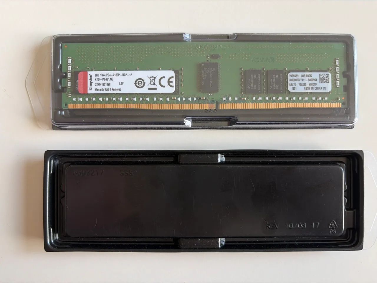 Kit Memória Ram DDR4 16gb(2x8gb) 2133MHz Reg ECC para servidores KTD-PE421/8G - Foto 2