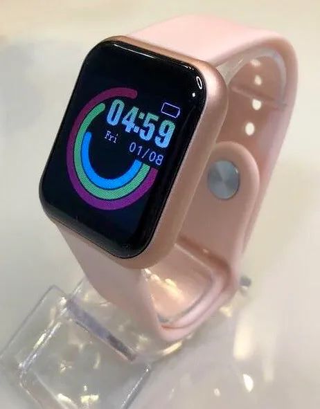 Relógio inteligente Smartwatch Bluetooth pulseira de Silicone 41mm Android e iOS