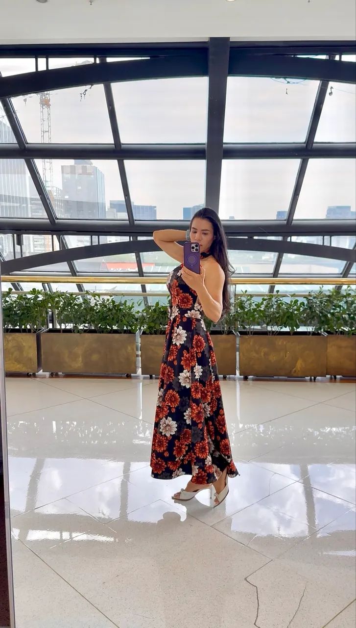vestido midi floral  limonada pink pp - Foto 4