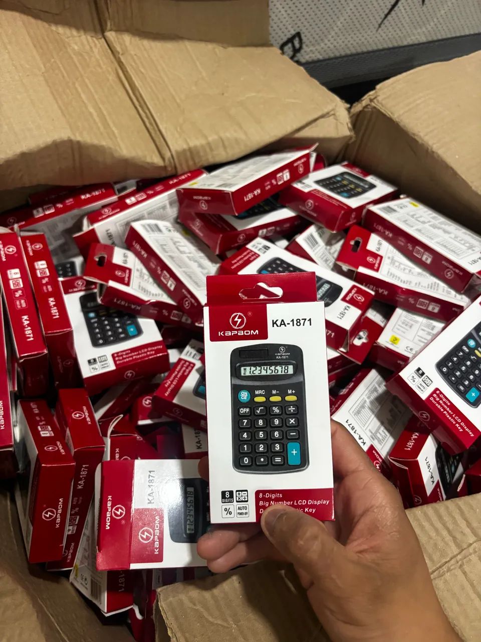 LOTE COM 200 CALCULADORAS DE BOLSO - Foto 2