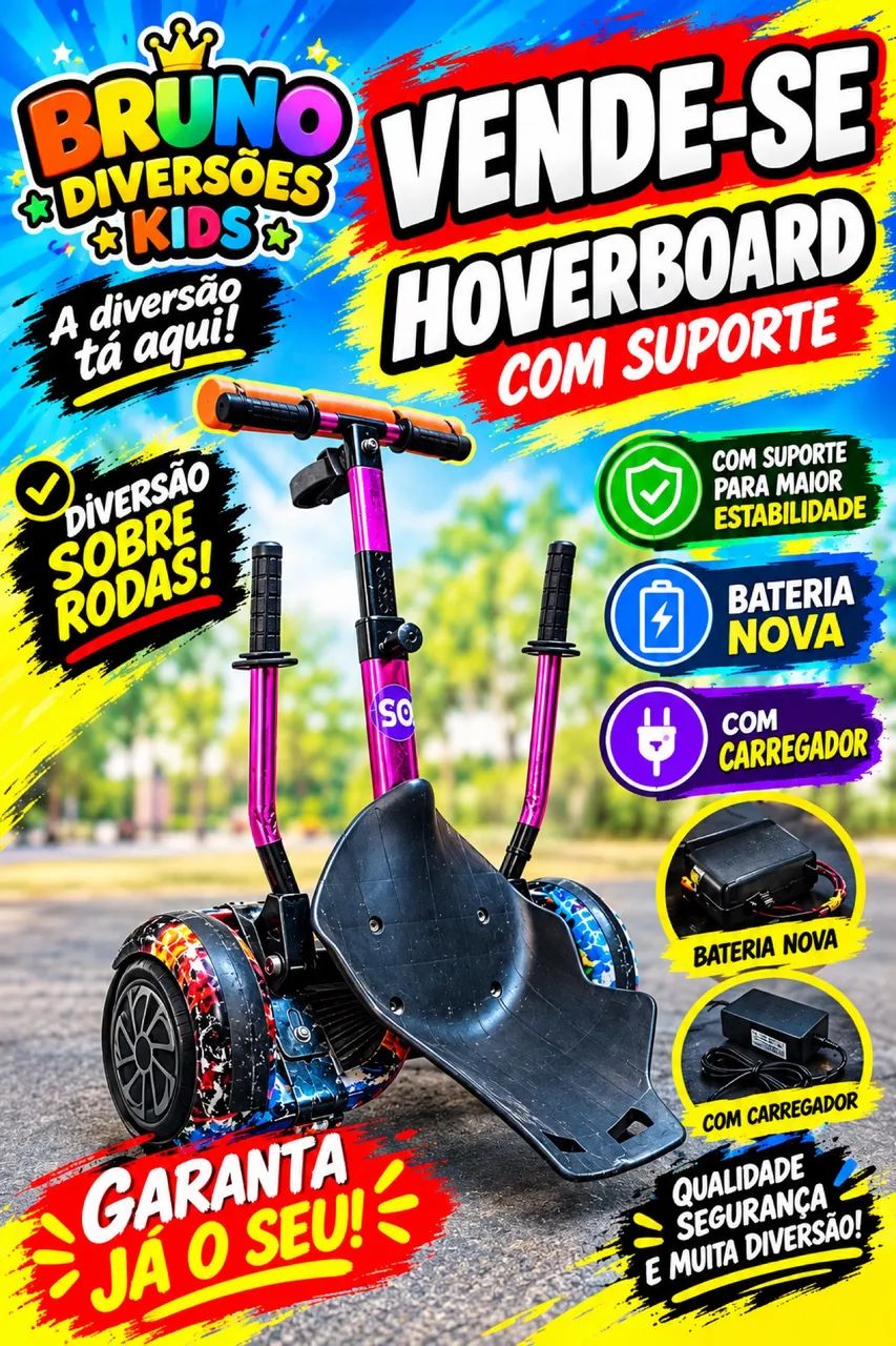Vende-se ou troca Hoverbord com suporte 