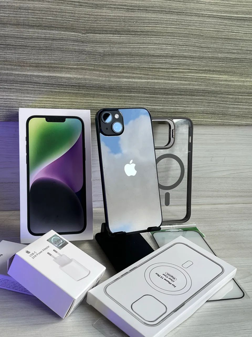 IPHONE 14 plus 128 gb MIDNIGHT ZERO MARCAS TUDO ORIGINAL 4 meses DE GARANTIA  - Foto 2