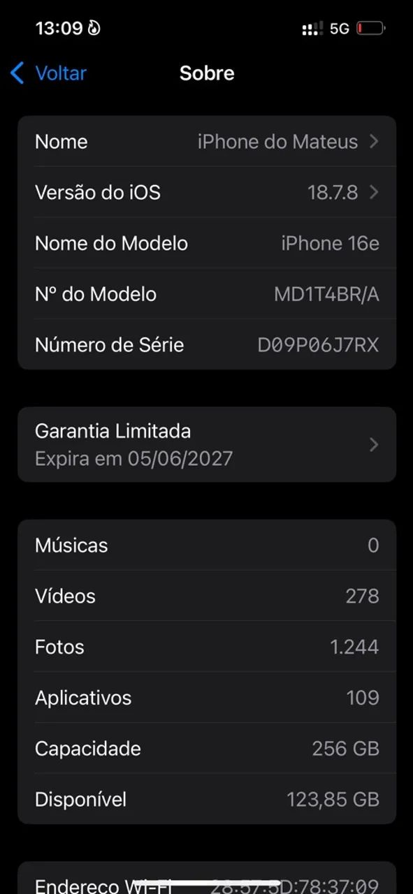 iPhone 16e 256 (seminovo) garantia Apple  - Foto 3