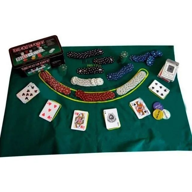 Poker Profissional Chips Jogo Com 200 Fichas 