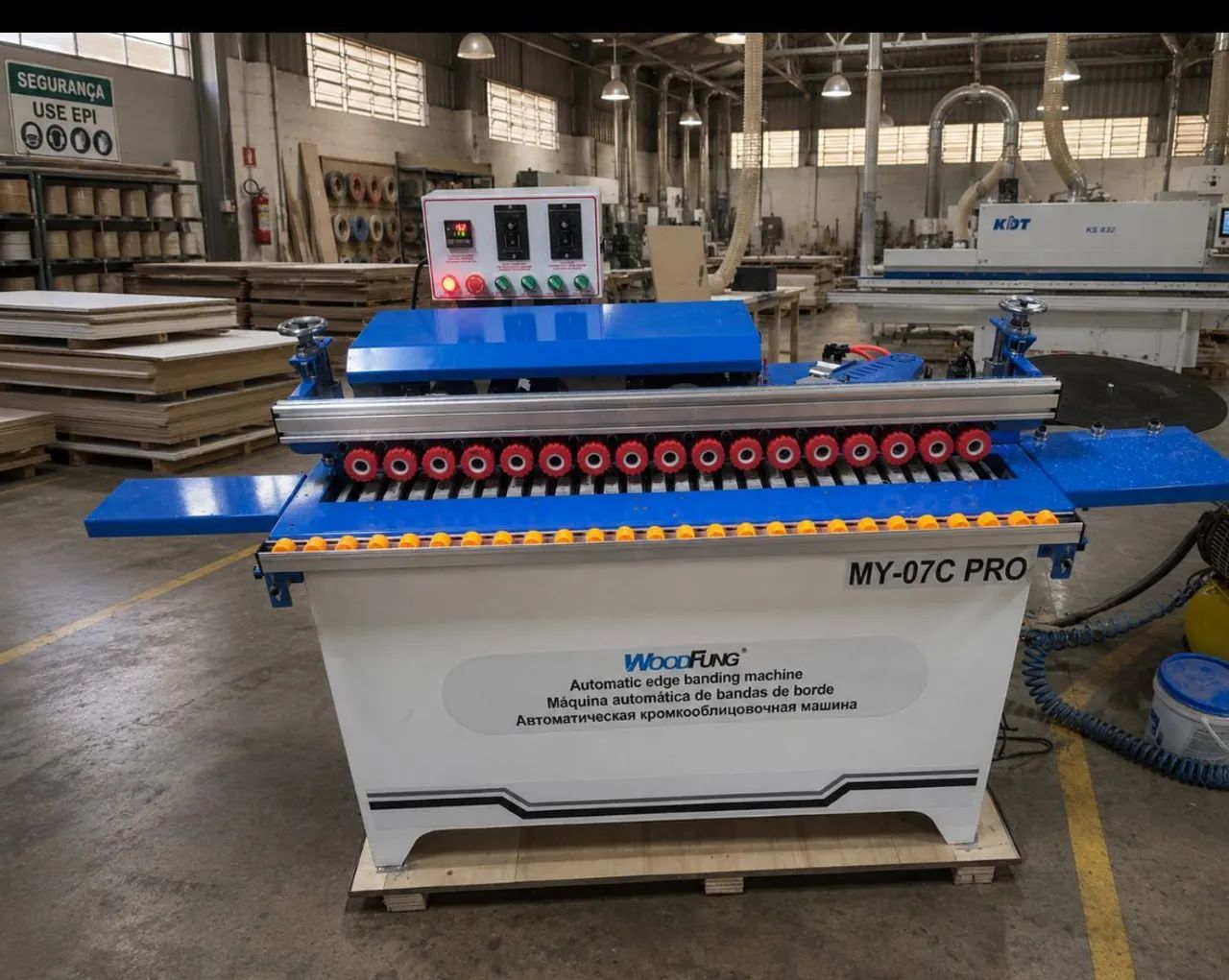 Coladeira de borda automática Woodfung MY07 C PRO