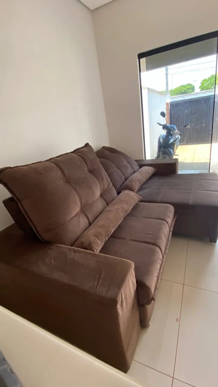 ? Sofá retrátil e reclinável em ótimo estado! Apenas 1 ano de uso. R$ 2.500 - Foto 5