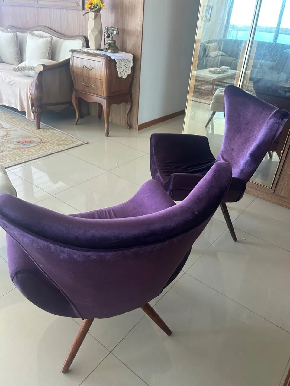 Lindas poltronas de veludo  - Foto 3