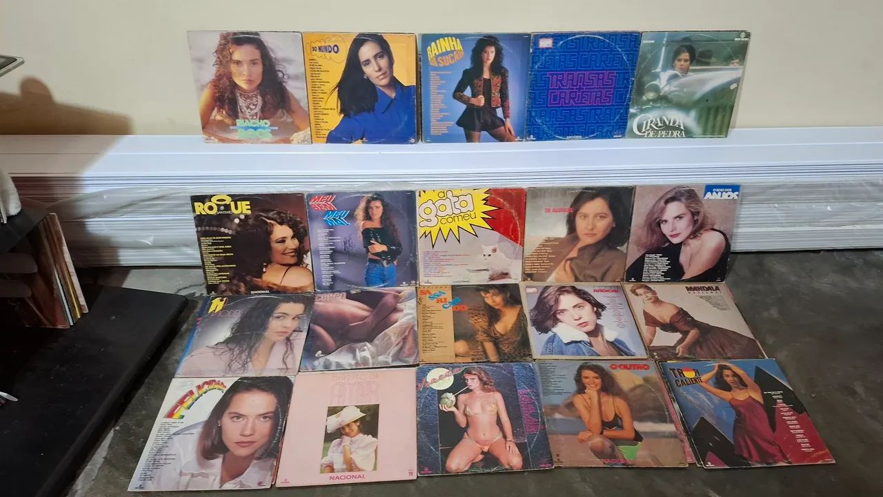 Discos de vinil lote com 314 discos