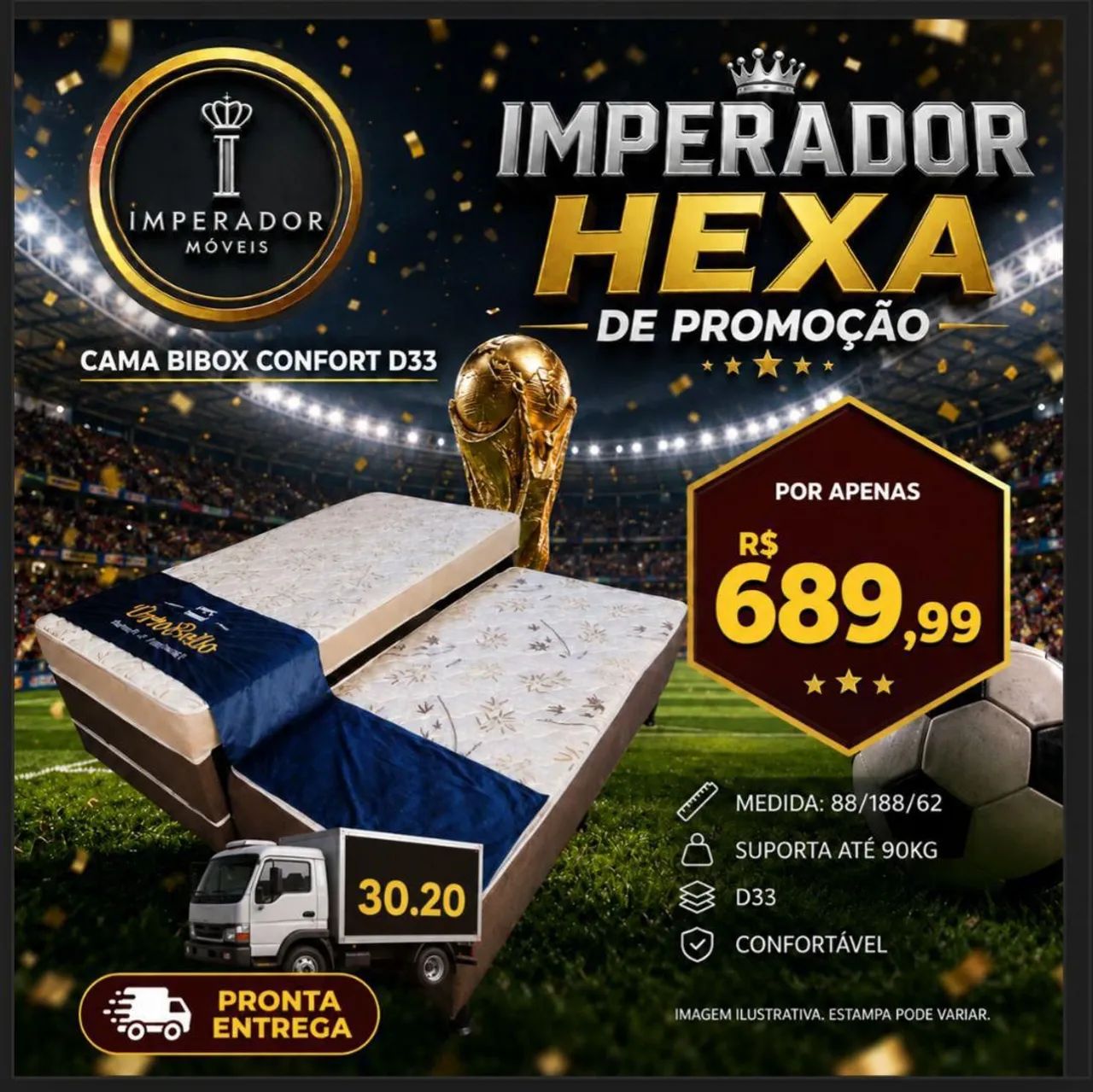 Cama Bibox Confort D33