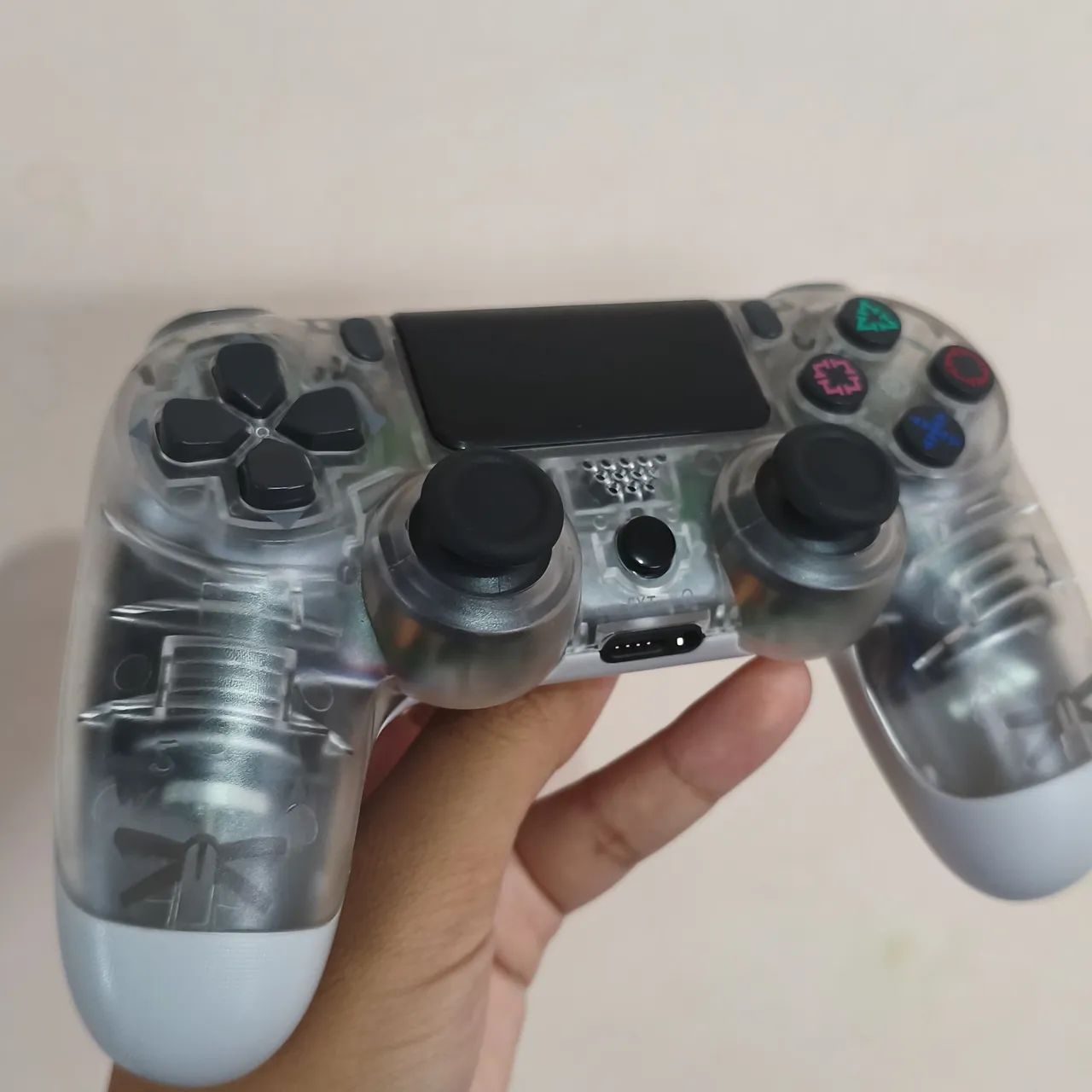 Controle ps4 Pc android -transparente - Foto 4