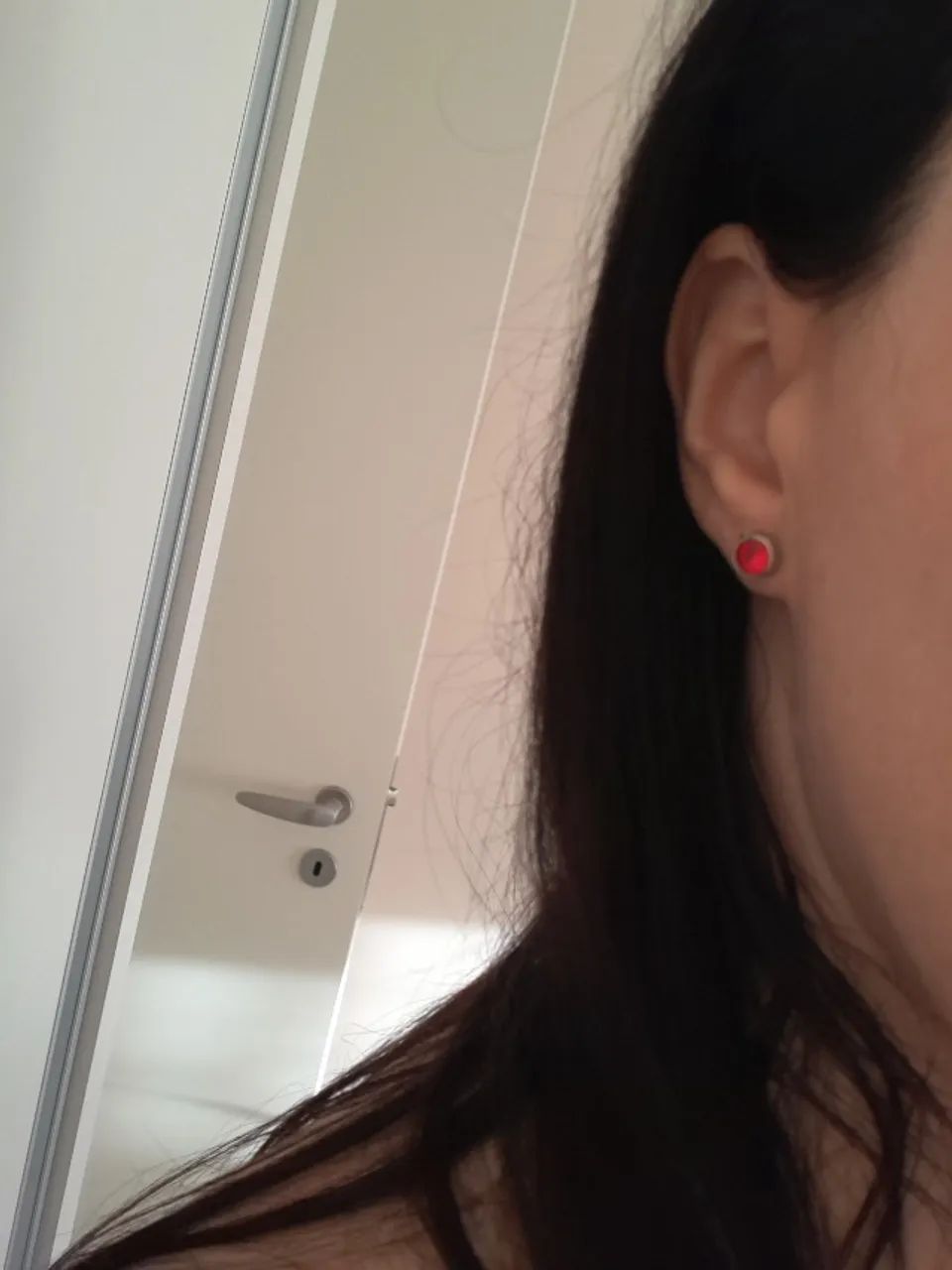 Brinco Strass Vermelho - Foto 4