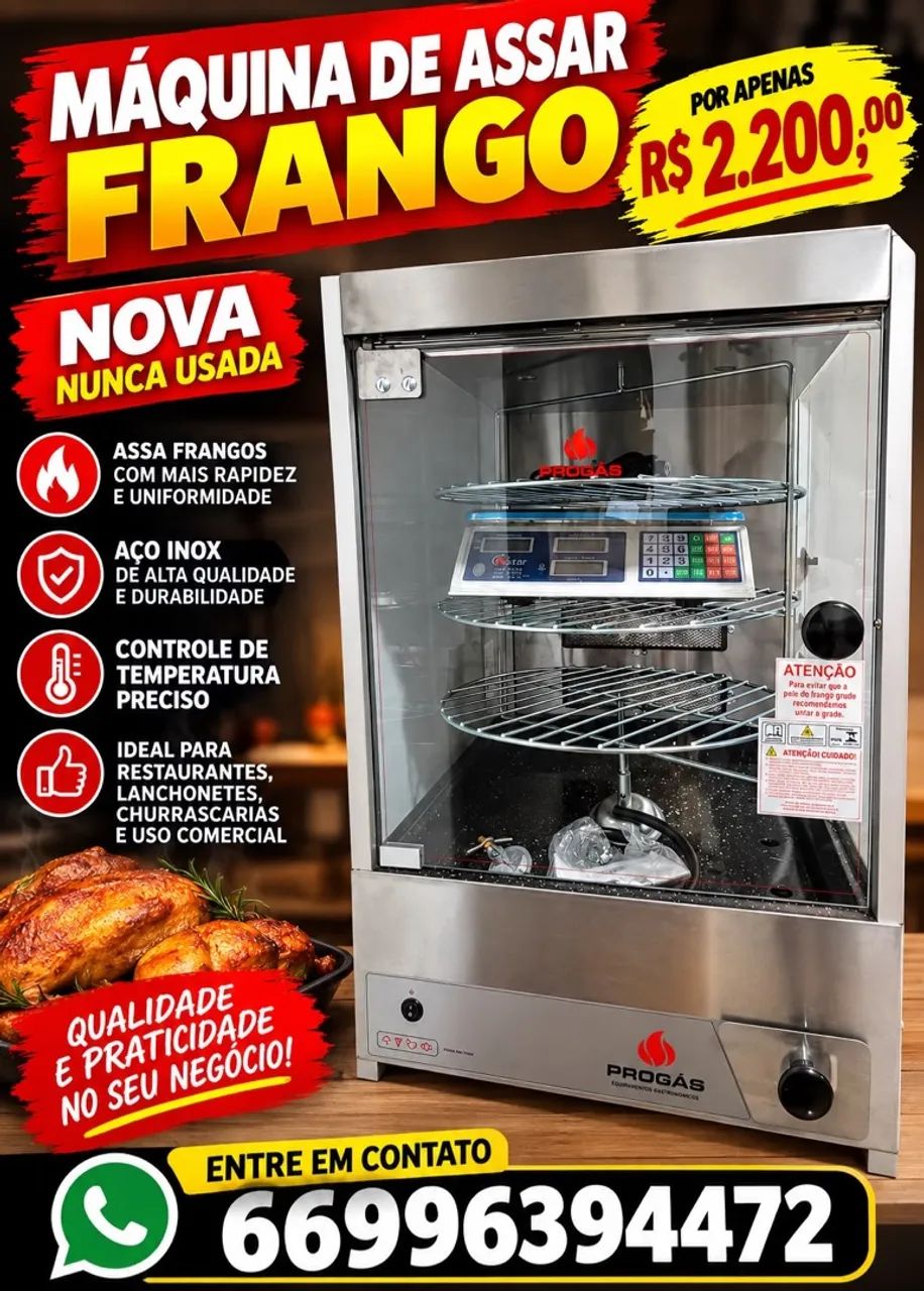 Máquina de assar frango 