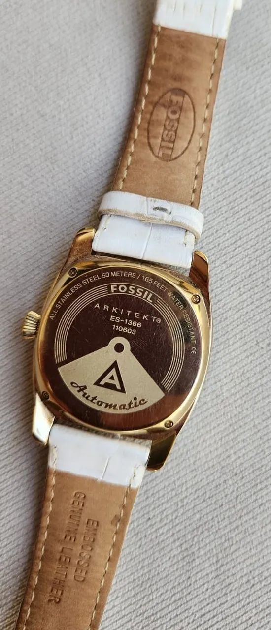 Relógio feminino dourado FOSSIL Arkitekt automático ES-1366. - Foto 5