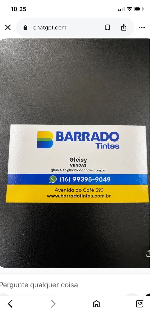 VENDA DE TINTAS 