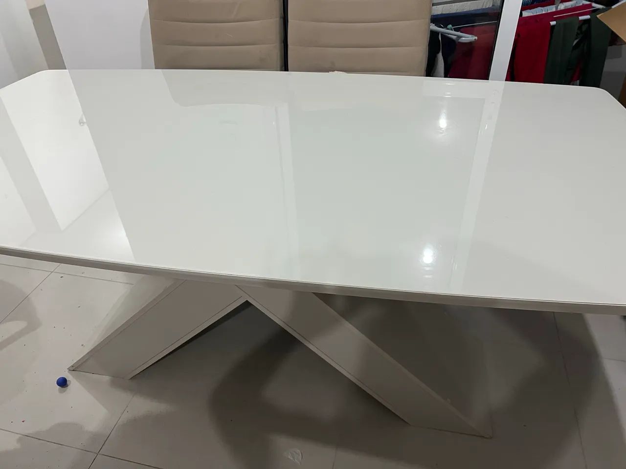 Mesa linda com tampo de vidro - Foto 2