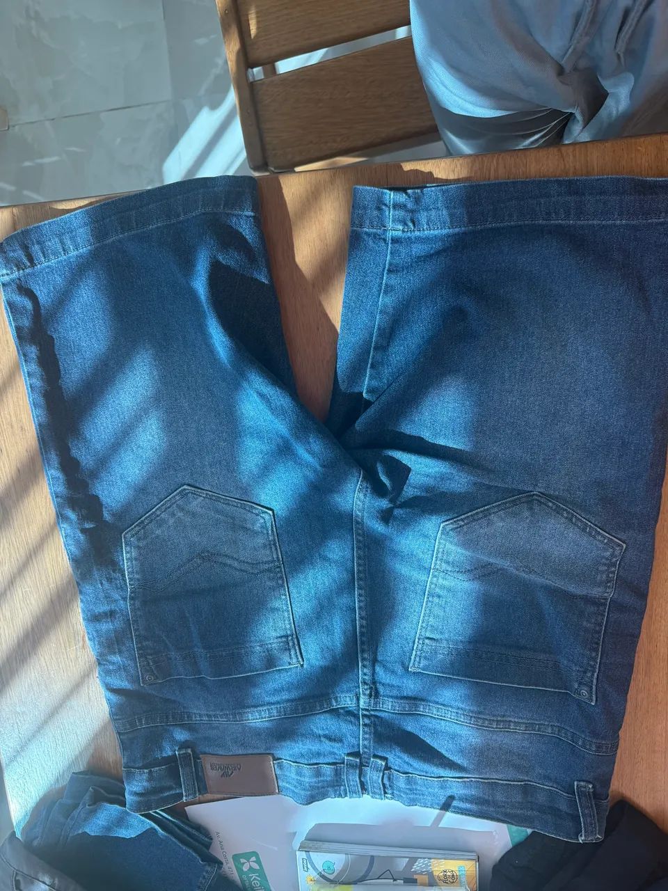 Bermuda jeans Air Waves n46 com elastano - Foto 3