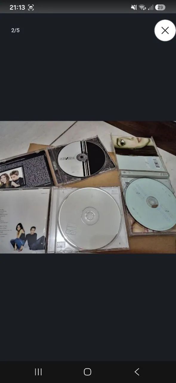 Cds Sandy e Júnior versões antigas  - Foto 5