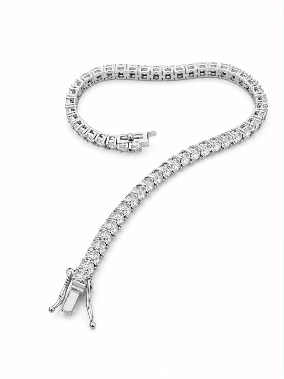 PULSEIRA PRATA 925 RIVIERA ZIRCÔNIA 18cm valor 794 Cód 80097  - Foto 5