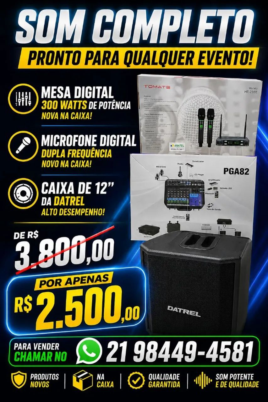 Som profissional novo 