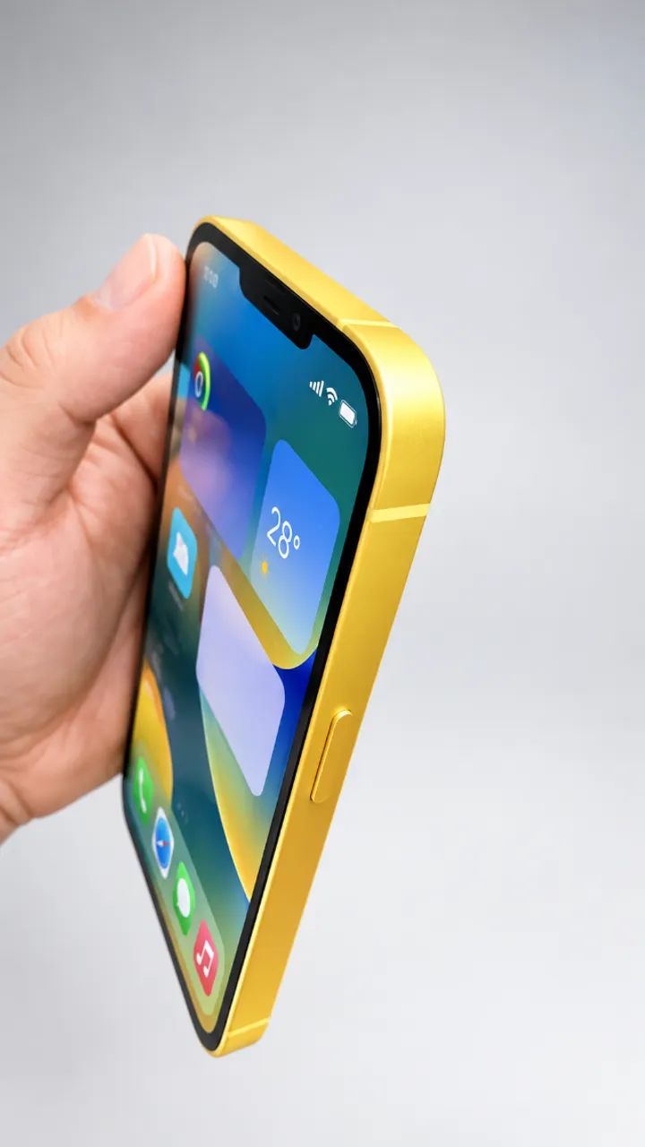iPhone 14 128GB Amarelo | Impecável | Original - Celulares e