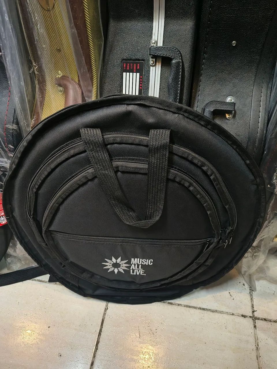 Bag mochila para pratos até 24 polegadas com alças acolchoadas confortável para transporte - Foto 2