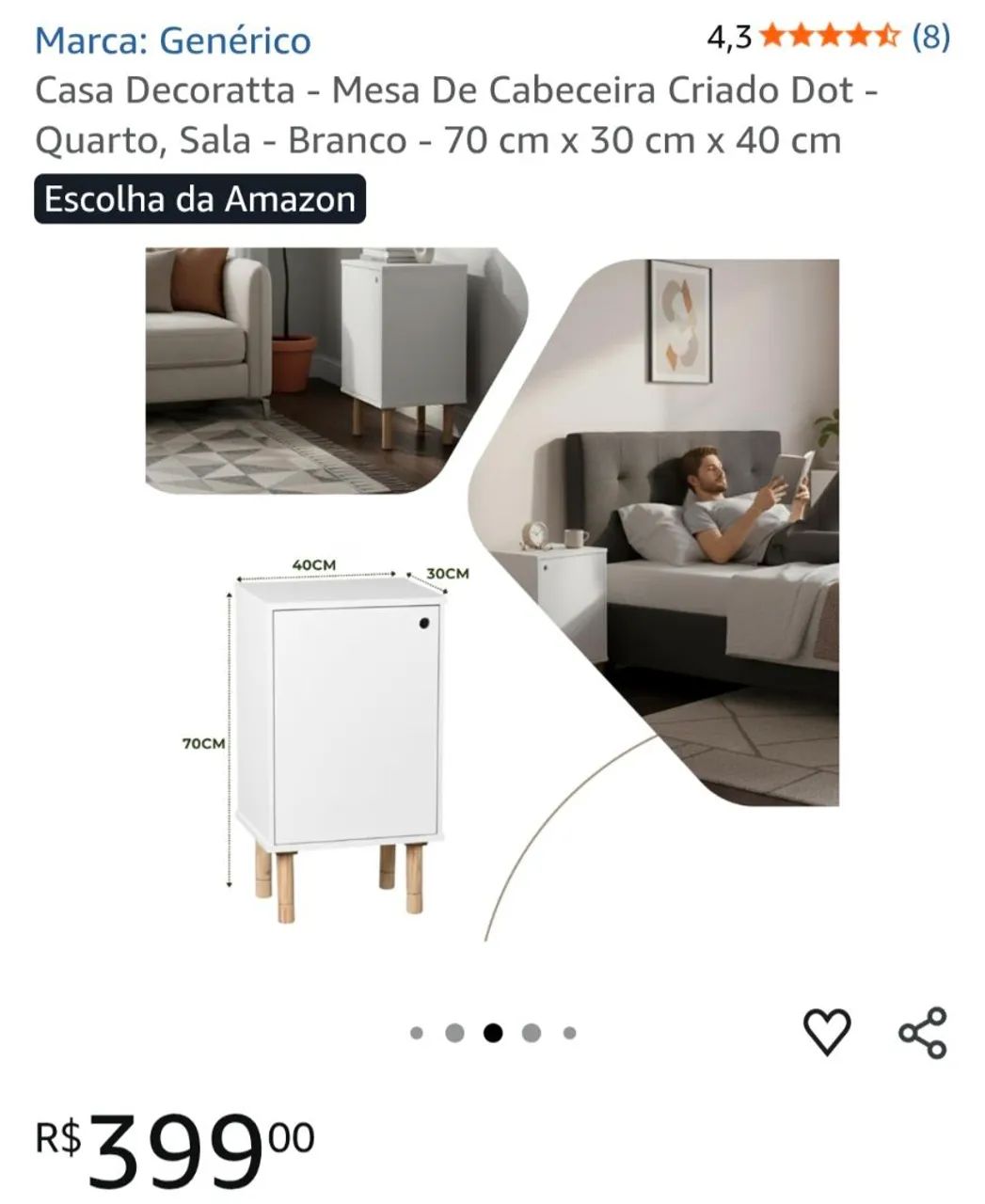 Mesa de Cabeceira - Foto 5