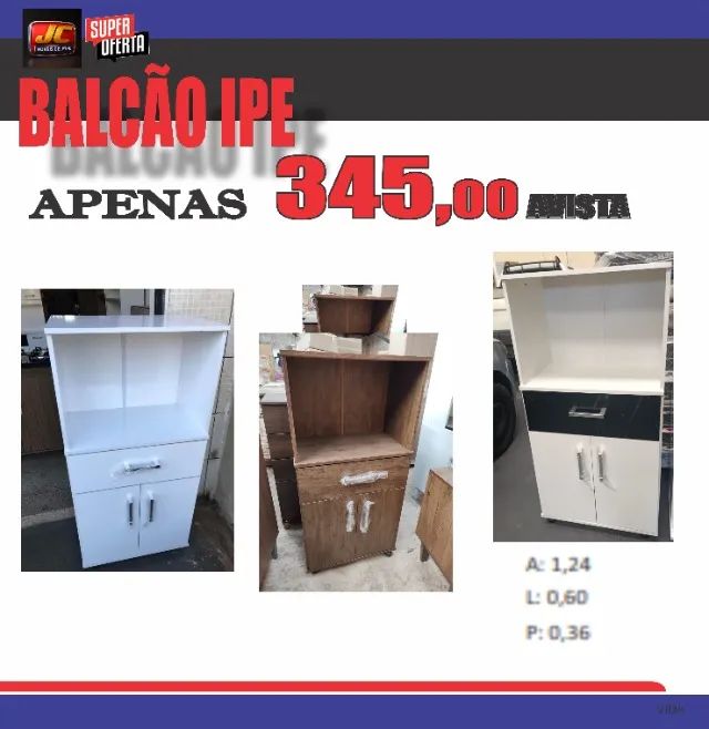 BALCÃO IPE BRANCO