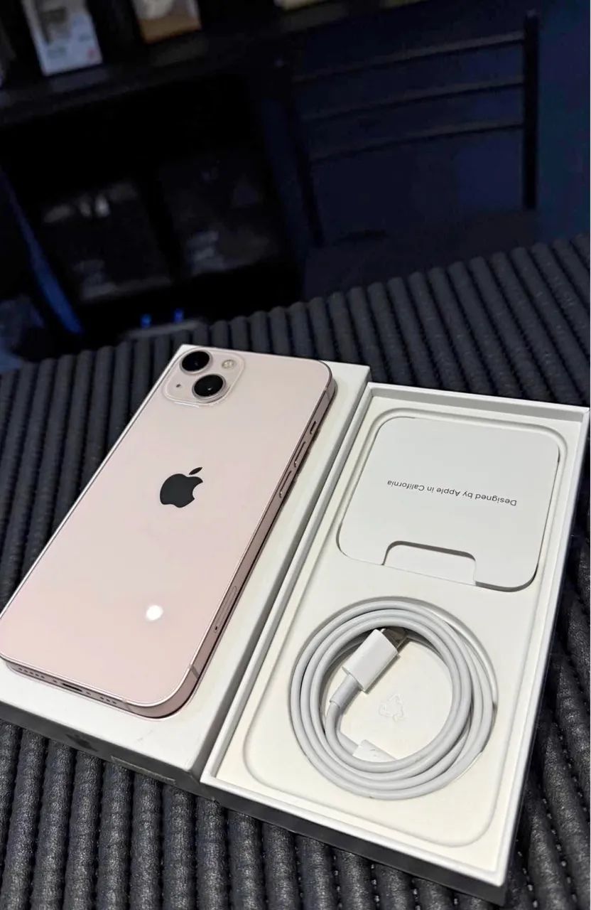 iPhone 13 com caixa e nota novo todo original