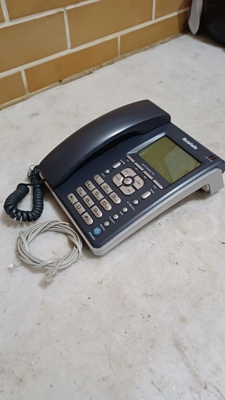 Aparelho de telefone fixo com identificador de chamadas 