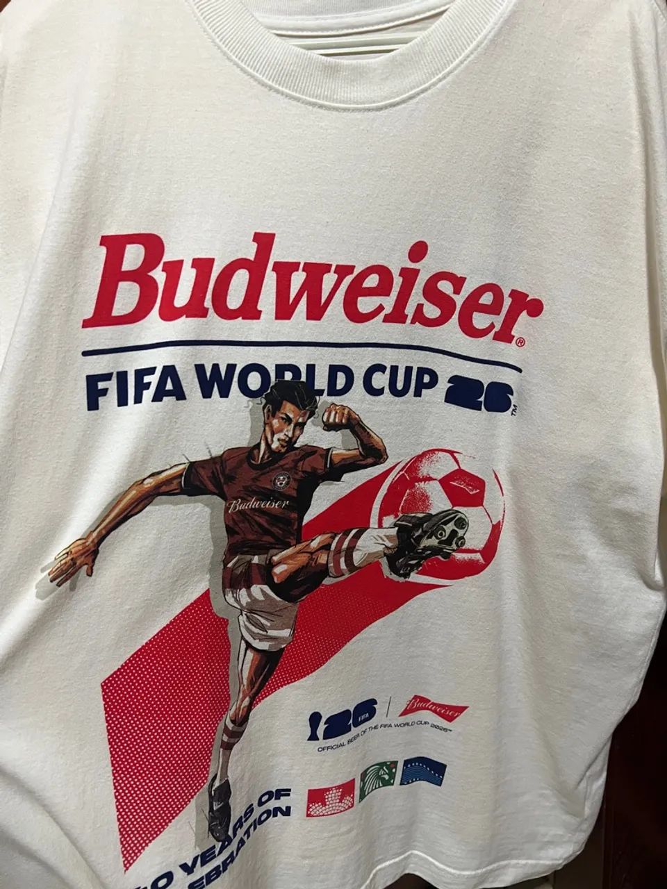 Camisa Budweiser Copa do Mundo Oversized - 100% algodão  - Foto 2