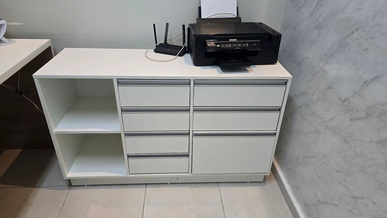 Mesa/balcão para recepção e escritório 