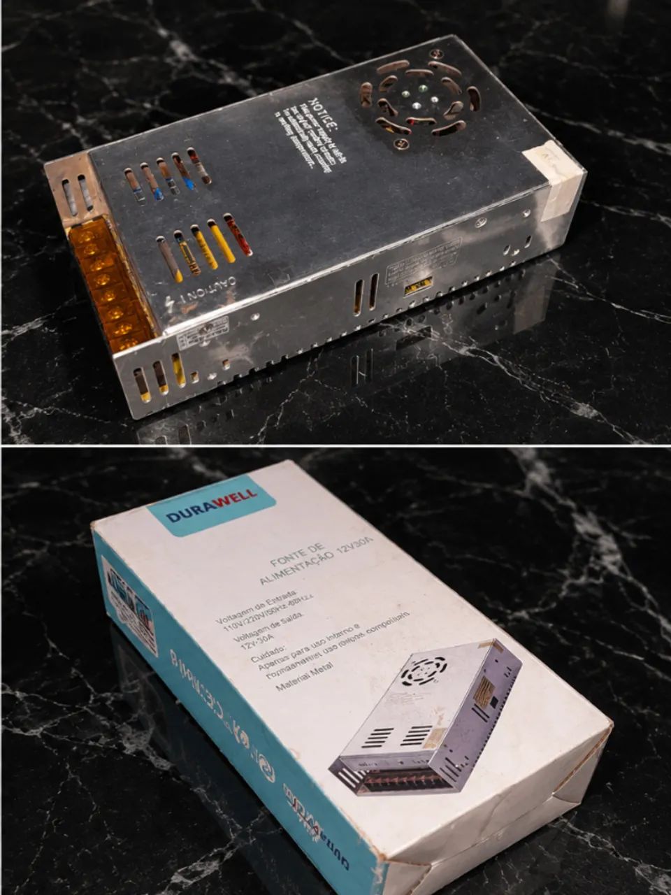 Fonte 30a alterada bancada de capacitor Toca de 400 a 800 wrms