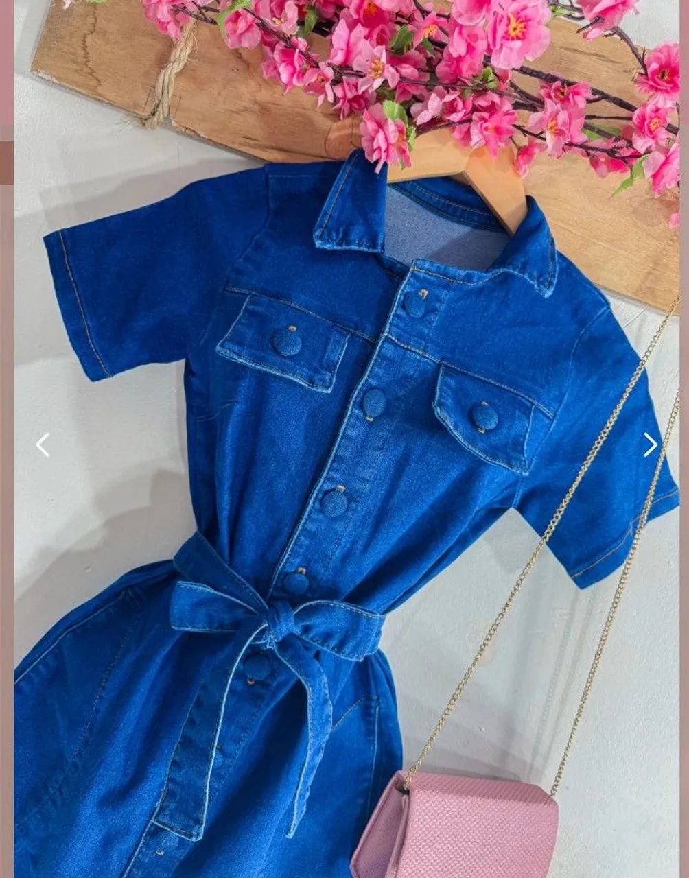Vestido Jeans Azul Escuro  - Foto 2