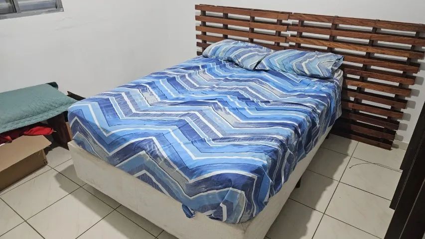 Cama box casal com colchão - Foto 2
