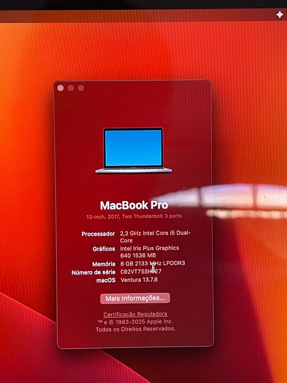 Oportunidade! MacBook Pro 2017 com Bateria Nova | 8GB + 256GB | - Foto 4