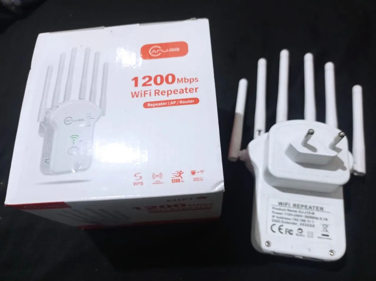 Repetidor de internet 1200 mbps wi-fi repeater na caixa - Foto 2