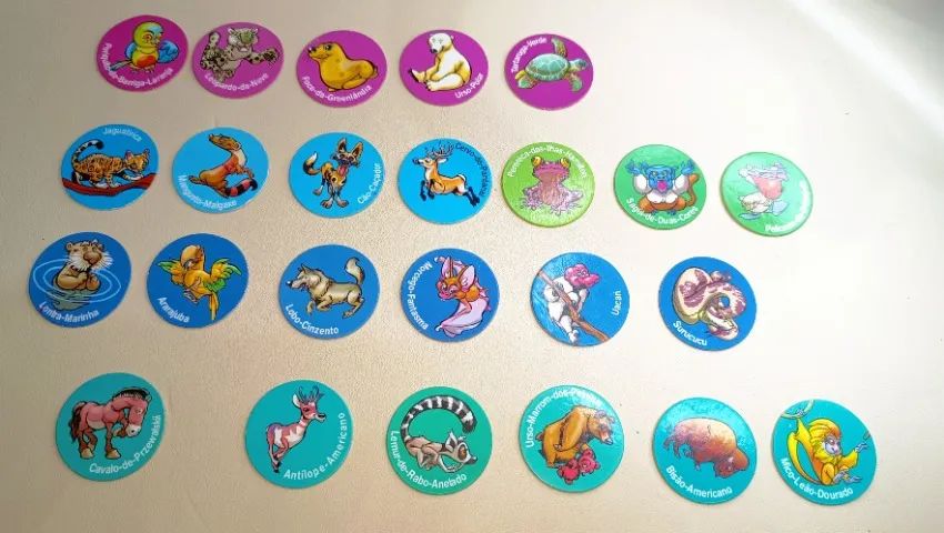 52 Tazos Ping Pong - Animais em Extinção ? - Foto 5