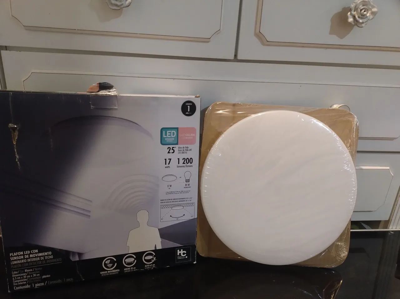 Luminária com sensor 